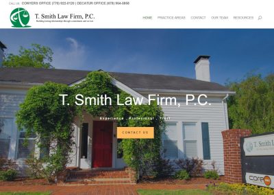 Solia Designs Tricia Smith Law Firm Website
