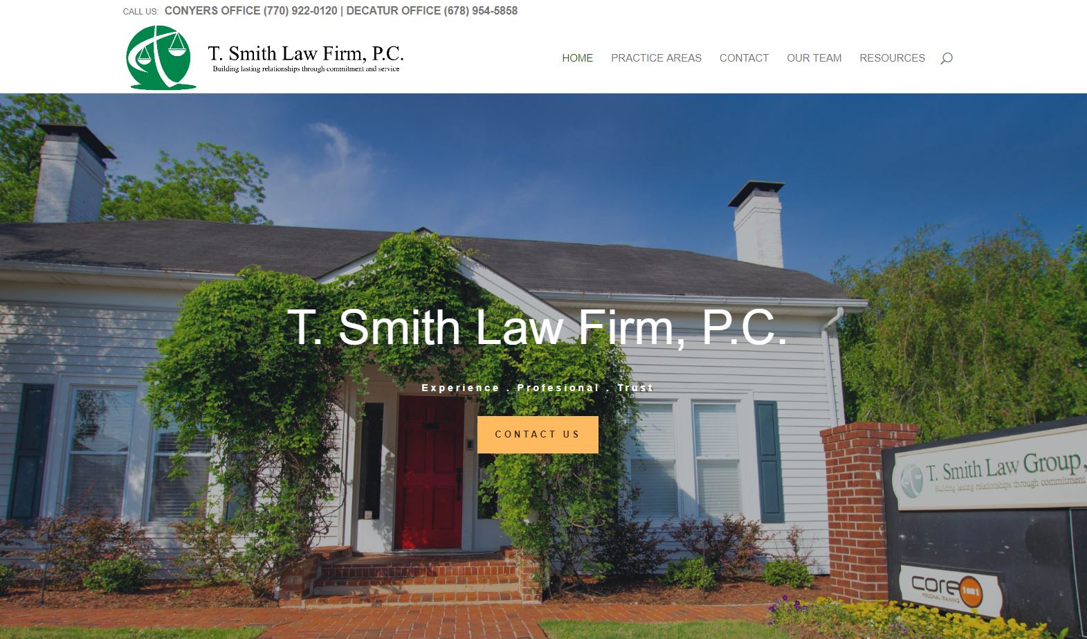 Solia Designs Tricia Smith Law Firm Website!