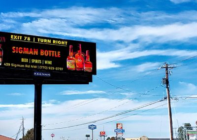 Solia Media Billboard Designs - Sigman Bottle Shop Conyers