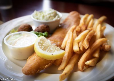 Solia Media Food Photography - Celtic Tavern Fish and Chips