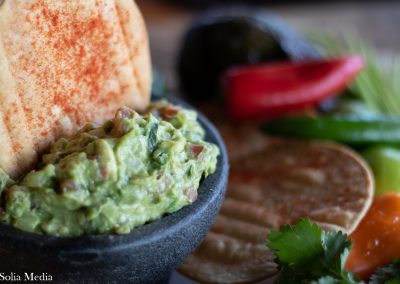 Solia Food Photography - Las Flores Olde Town Mex GUACAMOLE - Best in Conyers