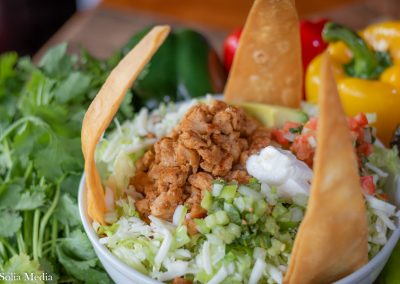Solia Food Photography - Las Flores Olde Town Mex Taco Salad - Best in Conyers