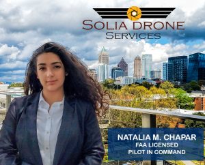 Solia Media FAA Certified Drone Pilot - Natalia Manal Chapar - Top Pilots Conyers, Rockdale, Covington, Newton, Monroe, Walton, DeKalb, Henry and more