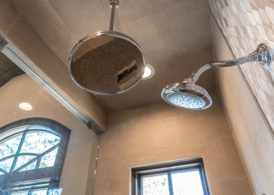 Preissless Design Interior Design - Lake Oconee property - Shower Heads - photography by Solia Media