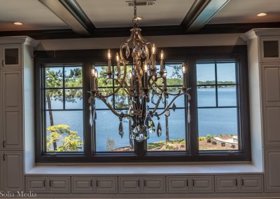 Preissless Design Interior Design - Lake Oconee property - dining room lake view - photography by Solia Media
