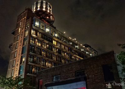 Williamsburg Hotel at Night by Albert Chapar of Solia Media - the Beauty of Brooklyn New York