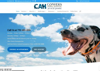 Conyers Animal Hospital – New Solia-Designed Website
