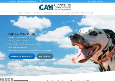 Conyers Animal Hospital – New Solia-Designed Website