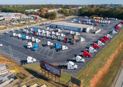 Solia Media Drone Image of Trucking Company - Select Trucks of Atlanta - McDonough - Best drone services
