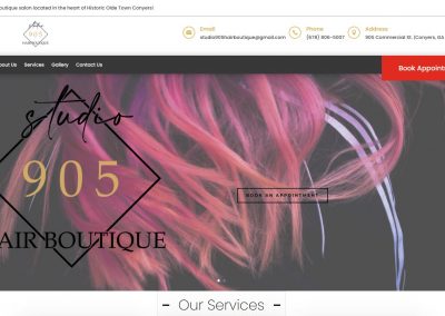 Solia Media Designs New Website for Olde Town Conyers’ Studio 905 Hair Boutique