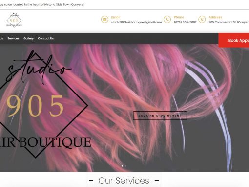 Solia Media Designs New Website for Olde Town Conyers’ Studio 905 Hair Boutique