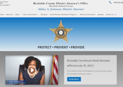 Solia Media Designs and Hosts New Website of the Rockdale County District Attorneys’ Office