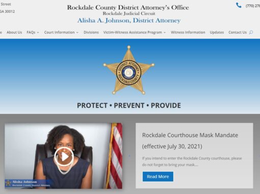 Solia Media Designs and Hosts New Website of the Rockdale County District Attorneys’ Office