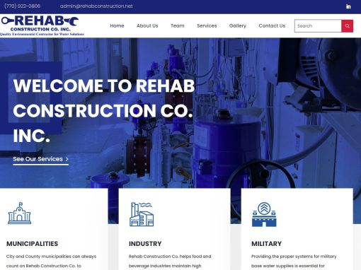 Solia Media Designs and Hosts New Website for REHAB Construction Co, Inc. of Georgia!