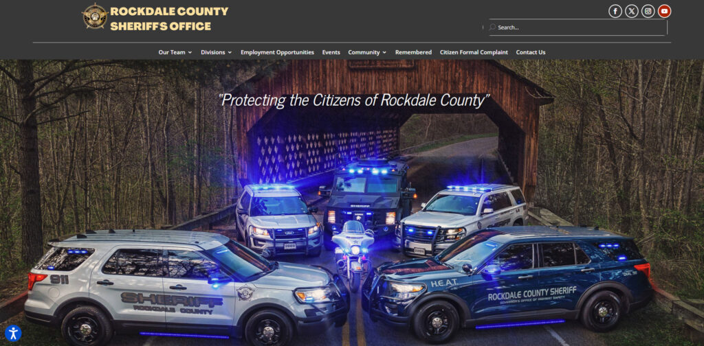 Solia Media website for the Rockdale County Sheriff